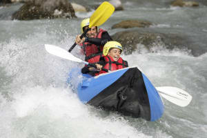 Cano-raft down the Durance river in Embrun