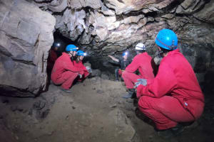Introduction to caving in the Fuilla cave, Pyrénées-Orientales