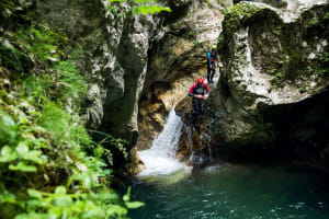 Canyoning at Nevidio Canyon in Durmitor National Park, Montenegro