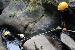 Canyoning in the Berros Gorge, near Llavorsi