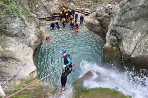 Canyoning in Versoud, near Grenoble