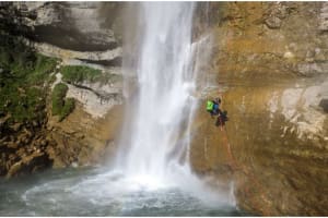Upper part of the Ecouges canyon in the Vercors, near Grenoble