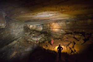 Caving at Castelbouc in the Gorges du Tarn