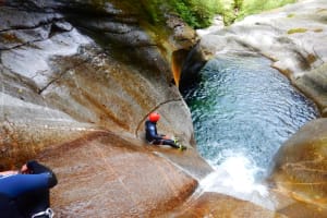 Sporty Canyoning in Iragna, Ticino
