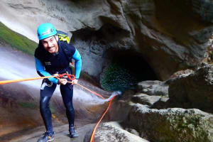 Sporty Canyoning Descent in the Angon Canyon near Annecy