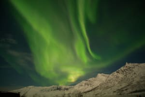 Chasse aux aurores boréales en minibus à Tromsø