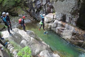 Sporty Canyon of Tapoul in the Cevennes from Sainte-Enimie