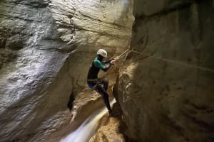 Descenso del Pont du Diable cerca de Annecy, Alta Saboya