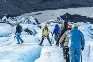 Excursion privée au sud de l'Islande et randonnée glaciaire sur le Sólheimajökull