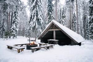 Excursion guidée en raquettes à partir de Rovaniemi 