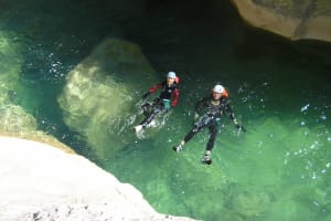 Canyoning in the Gorges de la Borne, Ardèche