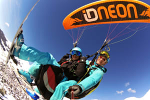 Winter Tandem Paragliding Flight in Val de Bagnes from Verbier