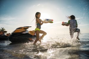 Jet ski excursion from Cala Bassa to Es Vedra, in Ibiza