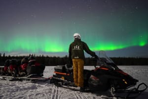 Chasse aux aurores boréales en traîneau depuis Rovaniemi