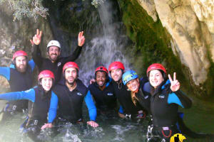 Canyoning at La Mela or Abdet Canyon near Benidorm and Alicante