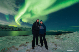 Chasse aux aurores boréales depuis Tromsø en bus