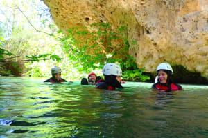 Canyoning in the Gorgo de la Escalera Canyon near Valencia