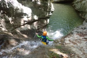 Beginner Canyoning in the Gumpenfever Gorges from Tignale, Lake Garda