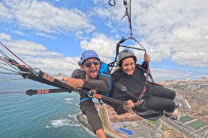 Vuelo en parapente tándem en Los Giles, Gran Canaria