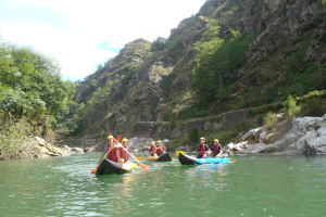 Canoe-Rafting down the Nive River near Biarritz