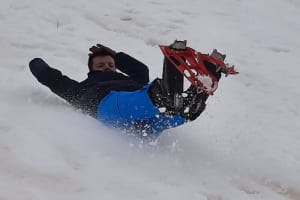 Excursion en raquettes et luge à Saint Lary