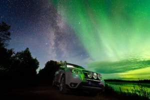 Northern Lights Chase from Kiruna