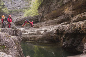 Canyoning Excursion in the Almbach Gorge near Salzburg