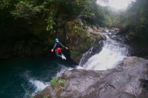 Intermediate Canyoning at Grand Galet in the Langevin River, Réunion Island