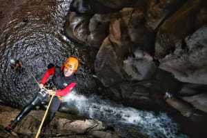Canyoning in Salto do Cabrito in Ribeira Grande, São Miguel