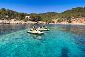 Jet Ski Excursion from San Antoni de Portmany to Cala Salada, Ibiza