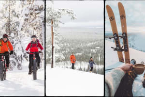 E-Fat Bike und Wildnis-Skiausflug von Pyhä-Luosto