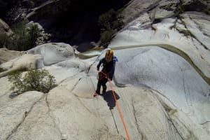 Sporting canyon of the Llech, Pyrénées Orientales