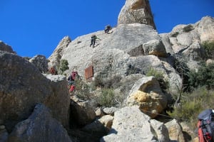 Via ferrata in Serra of Montsant, near Tarragona