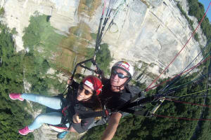 Tandem Paragliding Flight over Saint-Hilaire-du-Touvet, near Grenoble