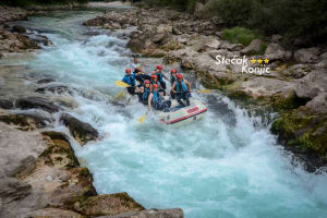 Rafting sur la rivière Neretva près de Konjic, Bosnie-Herzégovine