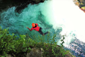Canyoning discovery at the Pont de l'Hers, Ariège
