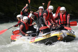 Rafting sur la rivière Inn au Tyrol