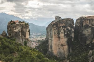 Vol privé en hélicoptère aux Météores au départ d'Athènes