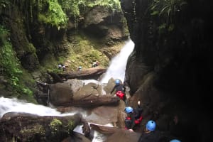Discovery day in the Pixta canyon in the Basque Country