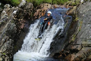 Canyoning Excursion at Laggan Canyon near Fort William, Scottish Highlands