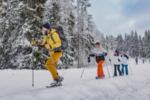 Schneeschuhwanderung im Osloer Wald