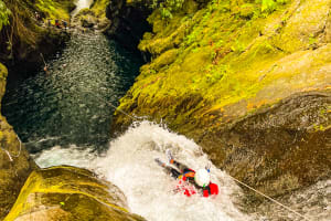 Descent of the Langevin Canyon in Saint-Joseph, Reunion Island