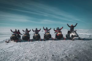Excursion en motoneige sur le Finnmarksvidda depuis Alta