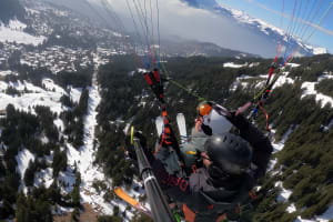 Ski Paragliding in Villars-sur-Ollon near Montreux