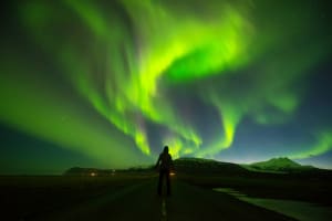 Nordlichterjagd mit dem Bus von Alta aus