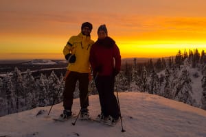 Schneeschuhwanderung im Pyhä-Luosto-Nationalpark ab Luosto