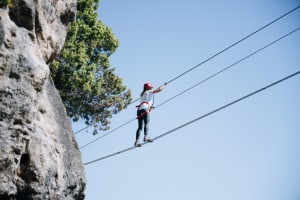 Halbtagesausflug in Baumes Corcades Via Ferrata bei Barcelona