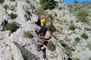 Vía ferrata y barranquismo en seco en Ibi, Alicante