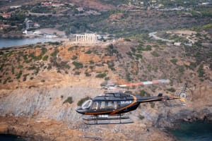 Excursion touristique en hélicoptère à Athènes