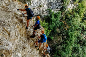 Advanced Via Ferrata Gerardo Sega on Monte Baldo, Lake Garda